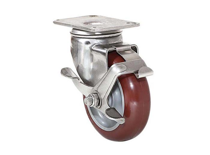 Stainless Steel Top Plate Caster - Swivel & Rigid