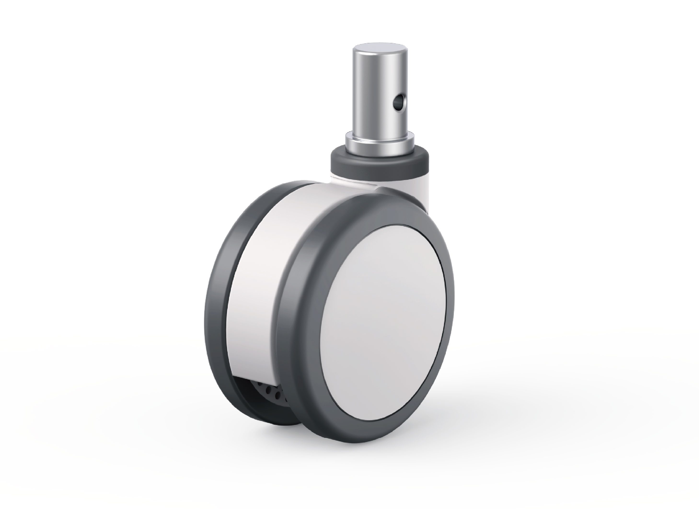 CPT Twin Wheel Caster - Round Stem