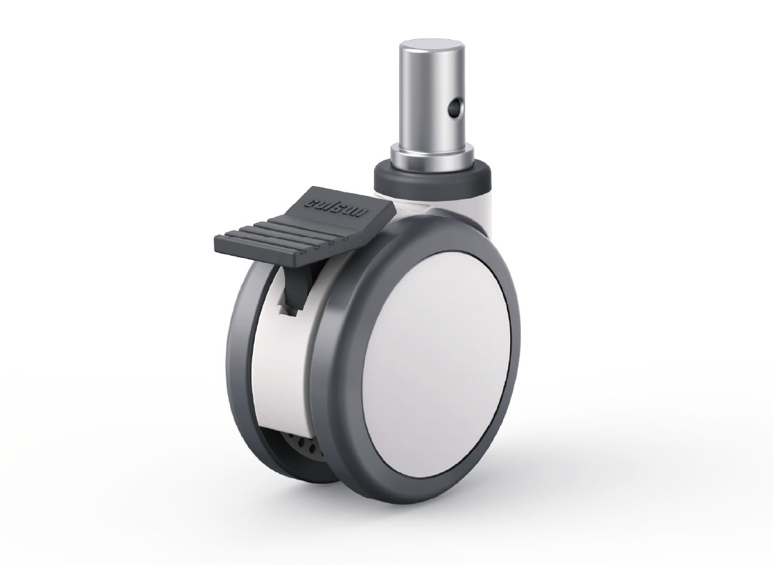 CPT Twin Wheel Caster - Round Stem