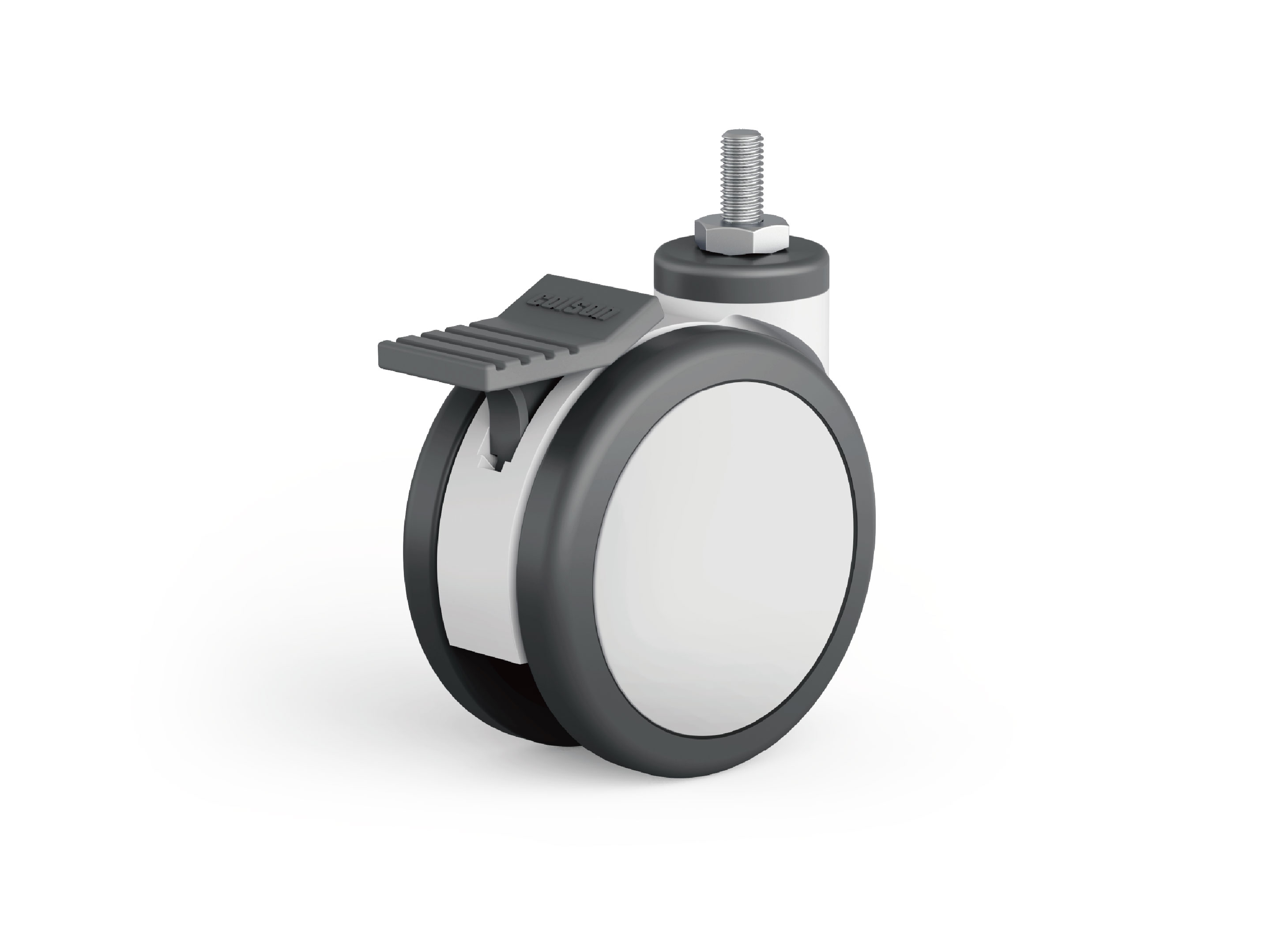 CPT Twin Wheel Caster - Thread Stem