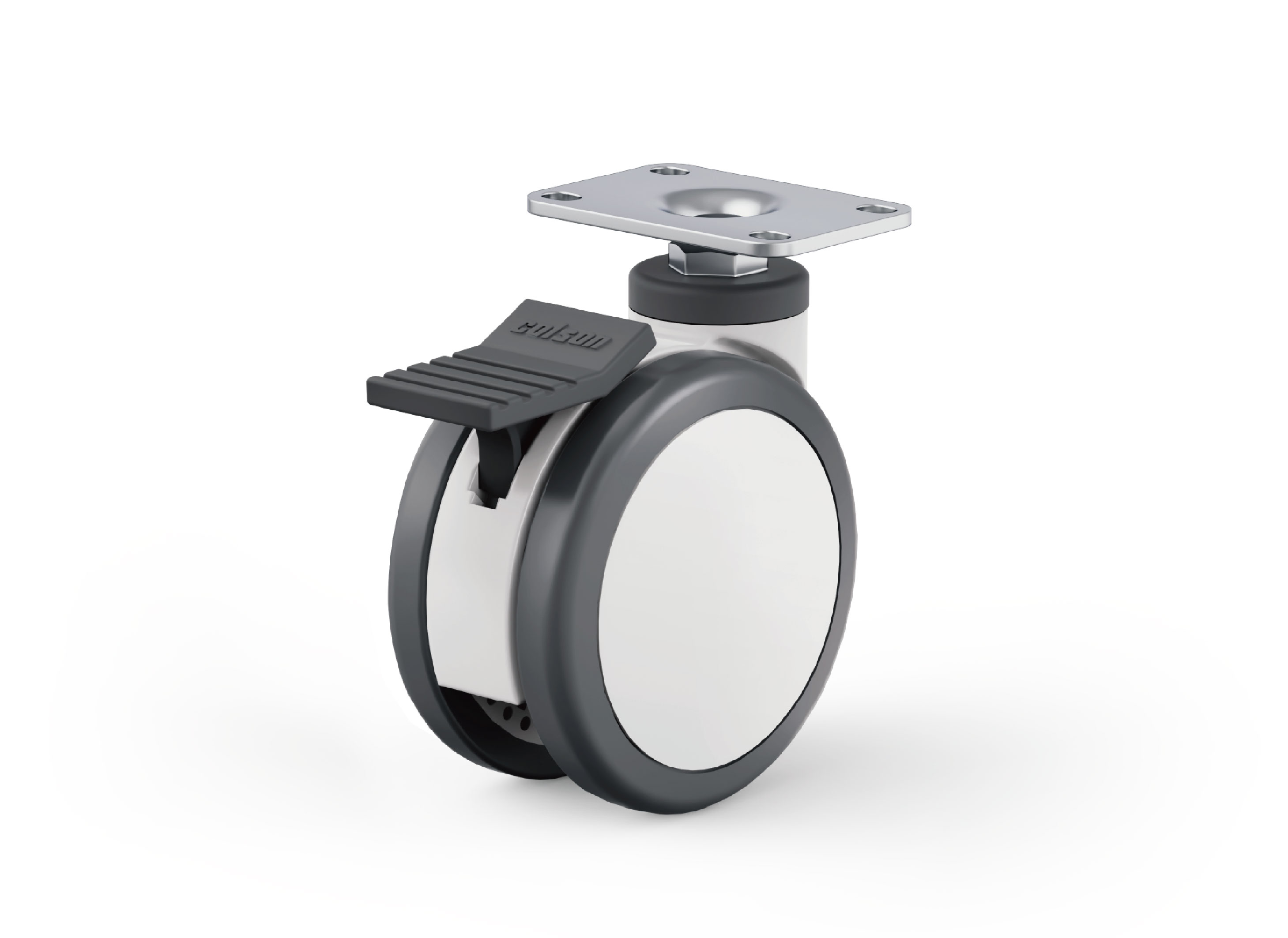 CPT Twin Wheel Caster - Top Plate